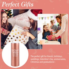Beste Freundin Geschenk,Geburtstagsgeschenk für Frauen,Bff Mädchen,Schwester,Thermobecher mit Spruch-Good Friends Are Like Stars-Doppelwandiger Edelstahl Vakuum isolierbecher,20oz 600ml