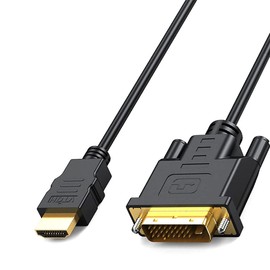 MMOBIEL HDMI to DVI Cable Adapter - Bidirectional DVI-D Dual Link to HDMI Cable Converter Supports All High Resolution LCD and LED Displays, Monitors and TV's 1080p High-Speed Gold Connector - 2 m