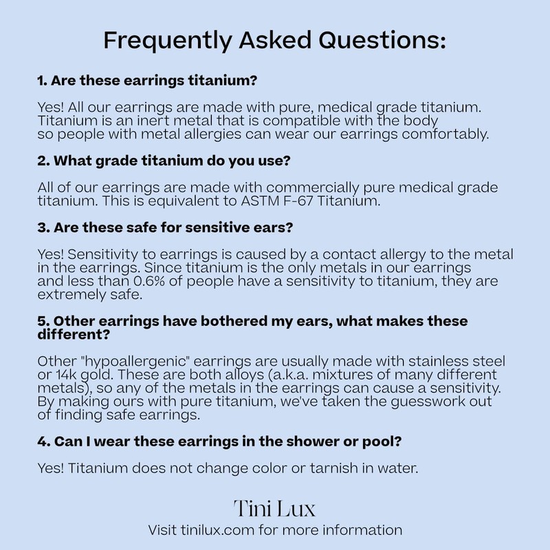 Tini Lux Hypoallergenic Oval Mini Trendsetter Hoops Silver