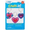 Baker Ross Heart Shrink Film Key Ring - Pack of