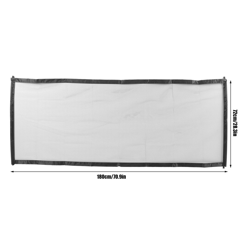 Black Portable Pet Gate Fence Foldable Small Animal Protective Fence
