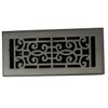 Madelyn Carter Baroque Floor and Wall Registers - Brushed Nickel