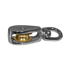 Rope and Cord | Single Swivel Eye Single Wheel Pulley 2-Pack | 3/4 Inch