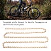 9 Speed Chain, Gold 116 Links Carbon Steel 9 Speed