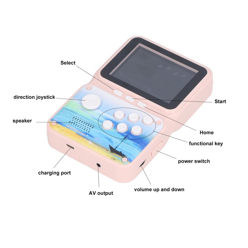 Handheld Game Console Classic Retro Mini Game Player Support Play