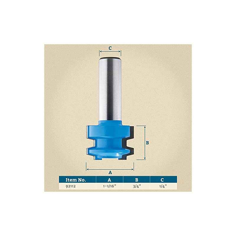 1-1/16" Diameter X 3/4" High Drawer Lock Bit