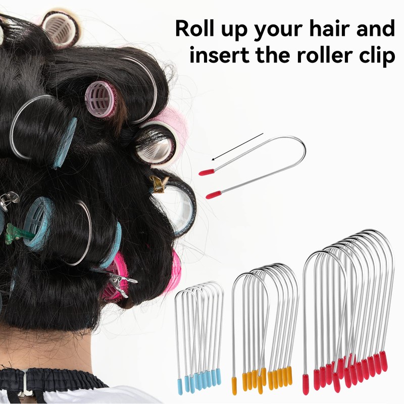 Vin Beauty Hot Curler Clips Replacement Kit, 20 Pieces Stainless