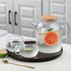 Glass Water Pitcher, High Borosilicate Eco Friendly Nordic Jug with