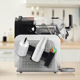 MLLNFUE Cup Organizer for Ninja Slushie Machine FS300/FS301-3-in-1 Side-Mounting Cup, Storage Accessories for Ninja Slushie Machine (Black)