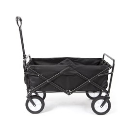 Mac Sports Collapsible Folding Outdoor Utility Wagon, Black
