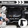 Pack of 2 Fuel Line Connectors, Hose Coupling, 90 Degree