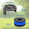String Trimmer Spool Fit for Harbor Freight Bauer 19115C-B 20V,