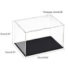 TOP-VIGOR Acrylic Clear Display Case, 25x15x15cm Assemble Dustproof Protection Countertop