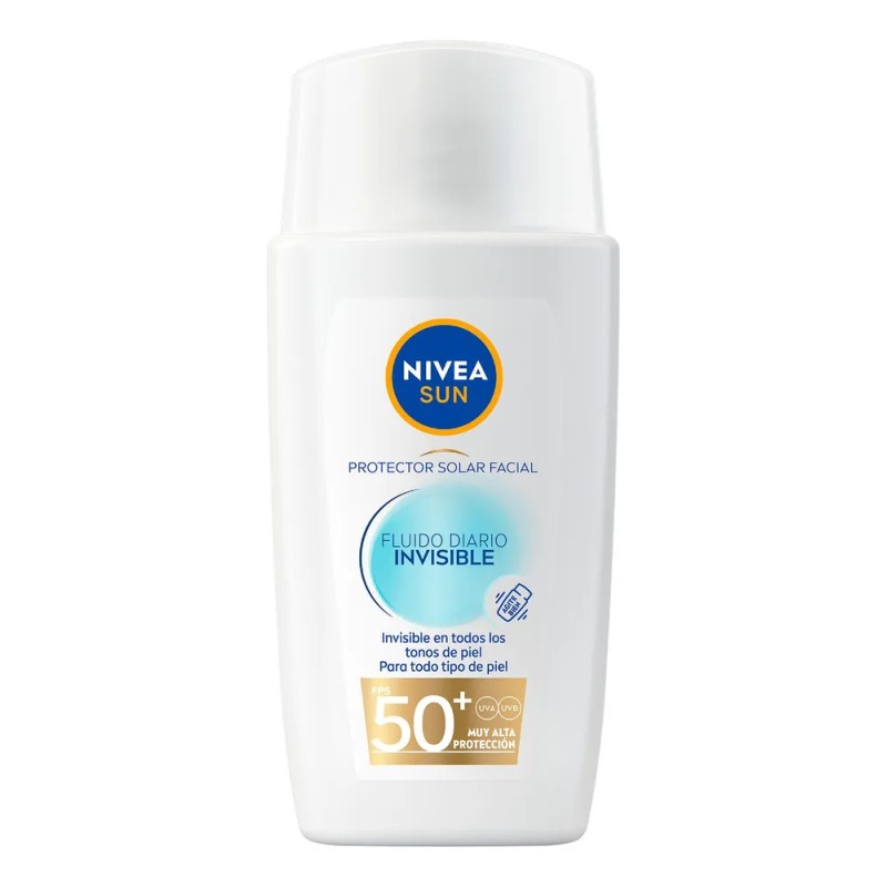 Protector Solar Facial NIVEA SUN Fluido Diario Invisible + Antioxidantes