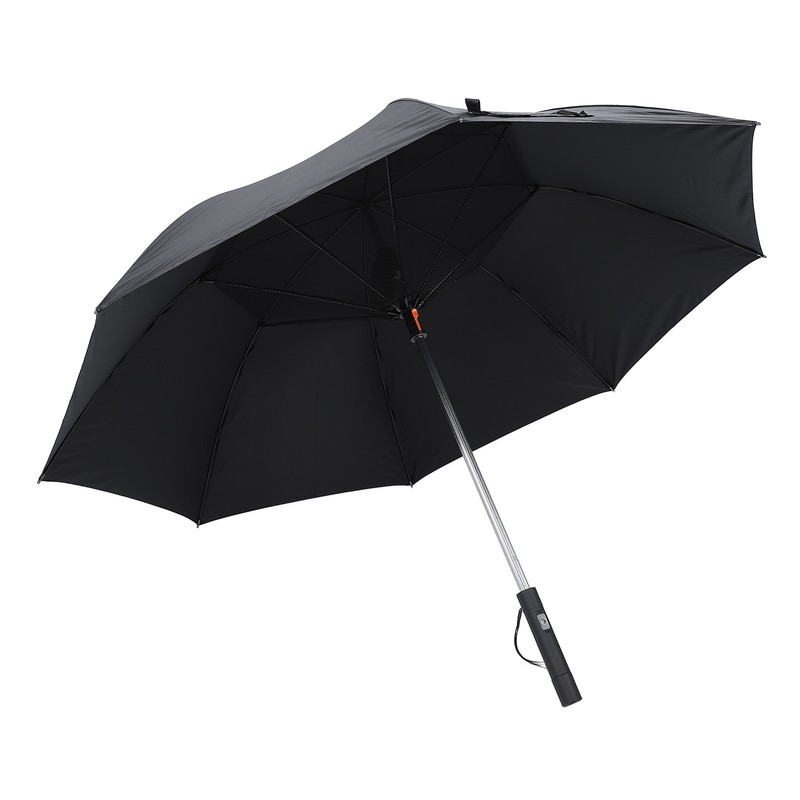 Cooling Fan Umbrella UV Guard Sun Blocking 2600mAh USB Rechargeable
