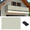 DVAURLIAN Balcony Privacy Screen with Ties – Heavy Duty HDPE