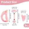 Gua Sha and Jade Roller and Face Massager for Glowing
