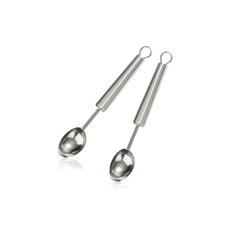 COM-FOUR® 2 x ice cream scoops, stainless steel ice cream