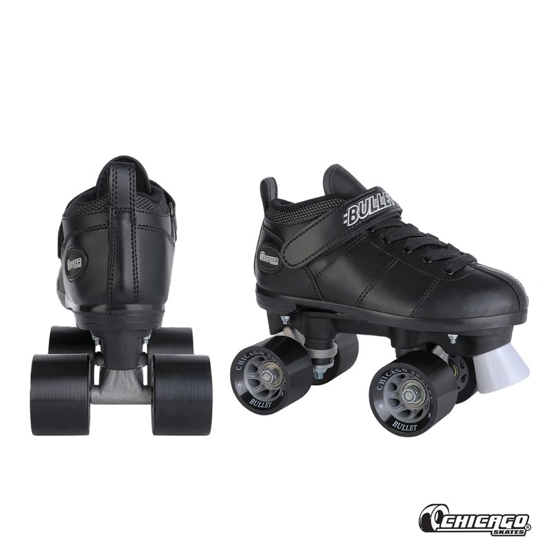 Chicago Skates Bullet Speed Quad Roller Skates – Durable, Top