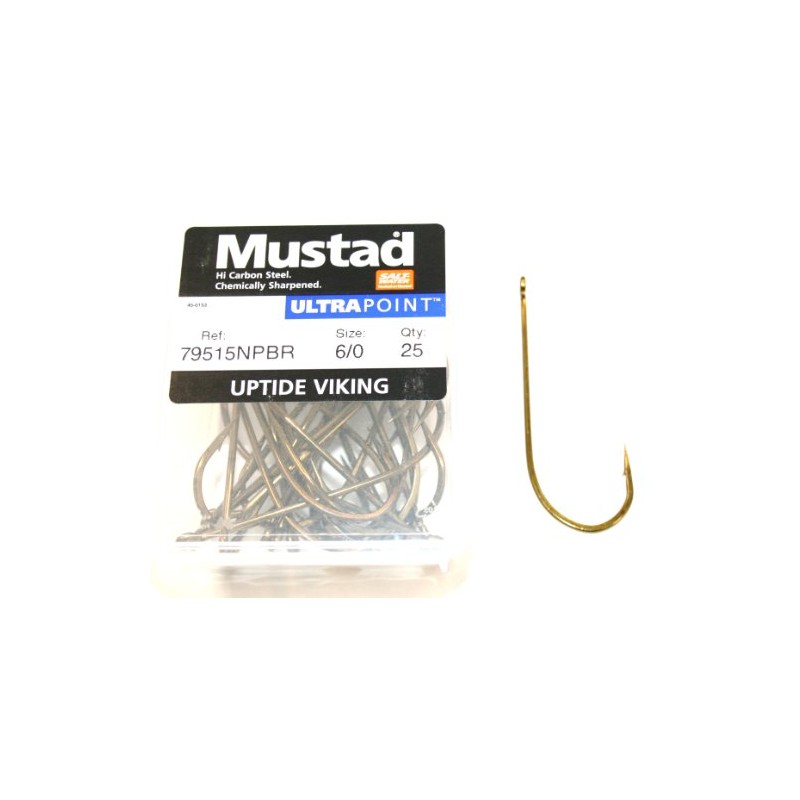 Mustad Uptide Viking 79515NP-BR size 6/0 qty 25