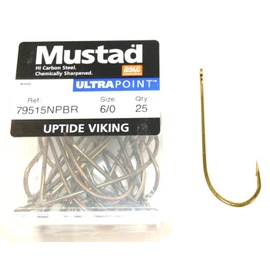 Mustad Uptide Viking 79515NP-BR size 6/0 qty 25