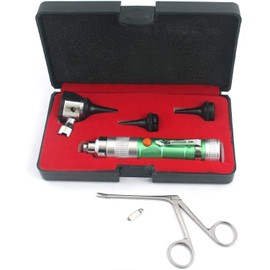 AAPROTOOLS ENT Fiber Optic Otoscope Diagnostic Set Veterinary PET KIT +1 Alligator + 1 B A+ Quality