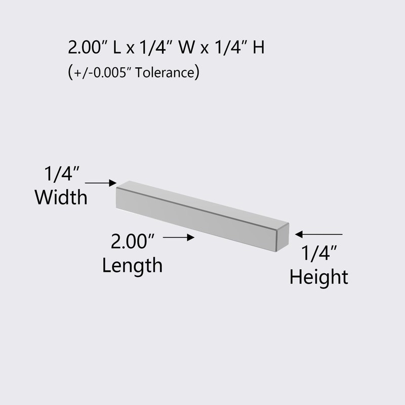 AplysiaTech Mighty N52 Magnet Blocks - 2.00" L x 1/4"