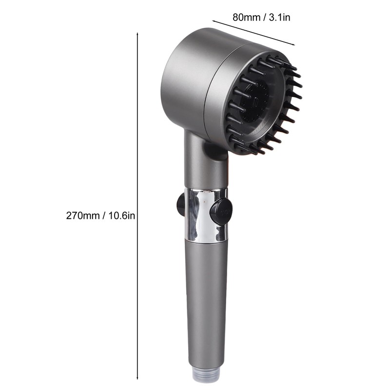 High Pressure Handheld Shower Head with Filter 1/2in Universal Interface