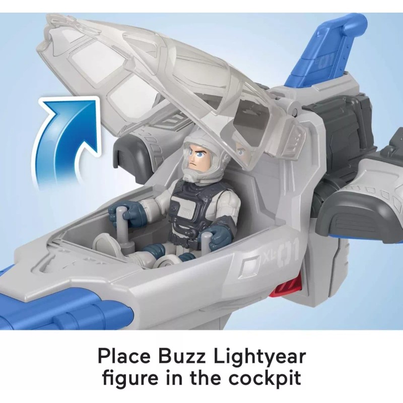 Imaginext Nave Espacial 22 Cm + Figura De Buzz Lightyear