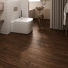 Wallercity Red/Brown Peel and Stick Floor Tile 36''x6'' Waterproof Vinyl