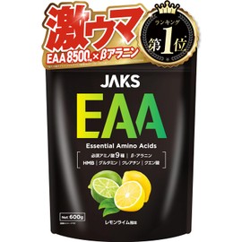 JAKS EAA, 21.3 oz (600 g), EAA8,500 mg, High Formula, BCAA, Beta-Alanine, 1,300 mg, Delicious Kokokokokoku, Creatine, Glutamine, Citric Acid, HMB, Essential Amino Acids, 11 Vitamins (Lemon Lime Flavor)