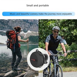 Cycling Bluetooth Speaker, Portable Wireless Bluetooth Speaker with Sound Bluetooth 5.0 IPX6 Waterproof Small Speaker for Bike (black)