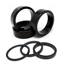 OSAGIE - Espaciadores para auriculares de bicicleta (6 unidades, aleación de aluminio)
