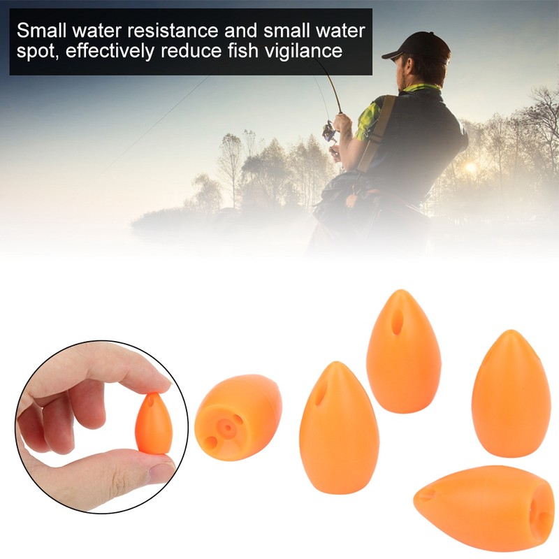 50Pcs Orange Floating Water Long Shot Assist Device Fly Hook