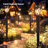 MrCrafts Nature Solar Lights Outdoor 4 Pack - 40'' Solar