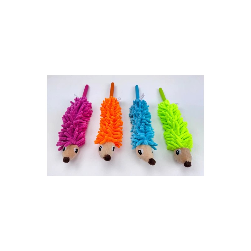 Hedgehog - Pink Fuzzy Stick