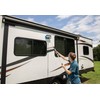Camco RV Flow-Through Wash Brush - Features an Adjustable Handle,