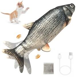 CKFPS Cat Toys, Moving Cat Kicker, Floppy Wiggle Fish for Small Dogs, Interactive Motion Kitten Exercise Toys,Floppy Cat Kicker Fish Toy