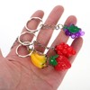 TENDYCOCO Cute Small 10 Piece Fruit Key Chain Key Ring