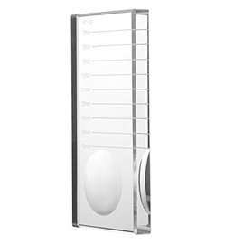 Paleta de extensión de pestañas, Cristal Rectangular Pestañas postizas Pegamento Separador de Adhesivo Soporte para Extensiones de pestañas Cristal Cristal Extensión de pestañas Suministros