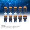 25Pcs Momentary Push Button Switch Self Locking 8 Pin Round