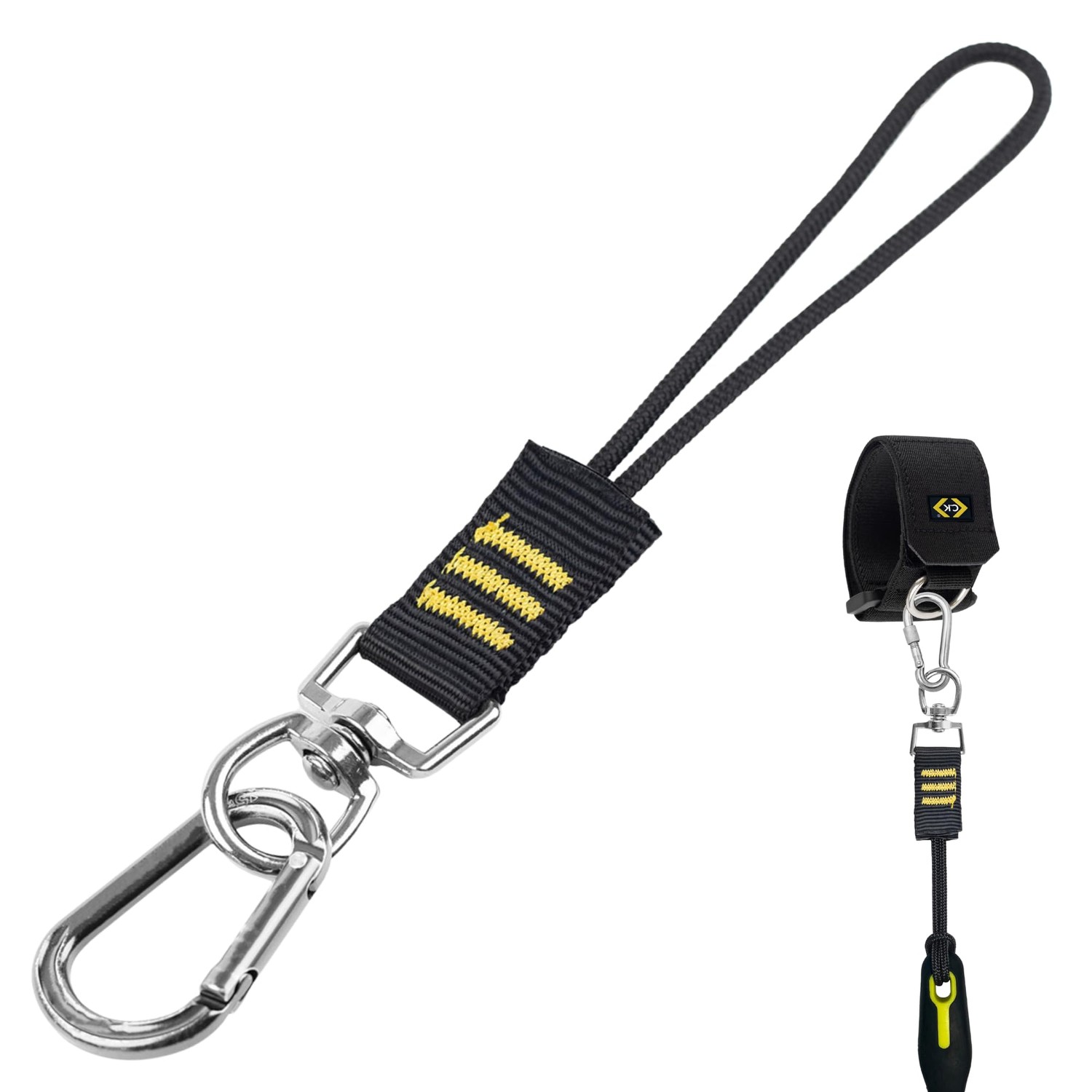 C.K Swivel Tool Tether Loop with Reinforced Core, Universal Flexible ...