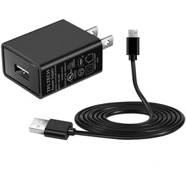 [UL Listed] Charger Compatible with Kyocera DuraXE E4710 /Duramax E4255 PTT Rugged Black/DuraXV LTE E4610/Dura XV+, Black/DuraXT E4277 PTT/DuraXTP E4281 Rapid with 5 Ft USB Micro Charging Cord