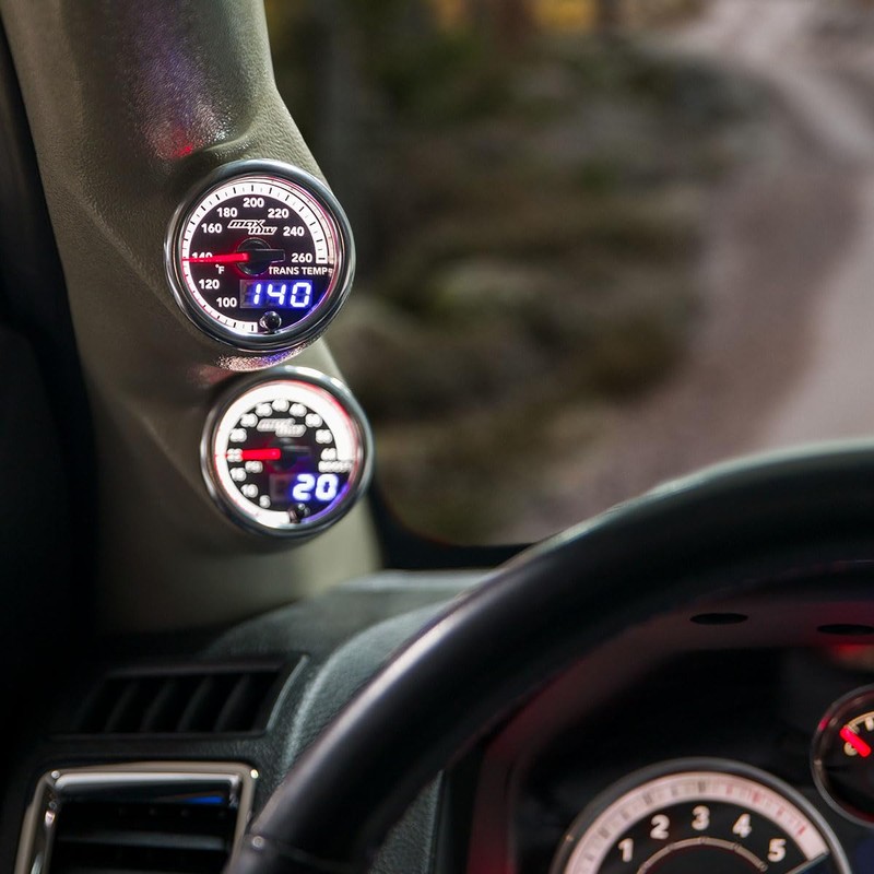 MaxTow Match 260 F Transmission Temperature Gauge Kit for Dodge