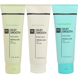 DK ELAN Silky Smooth Special Set (Face-Body-Foot) for Dry, Rough, Itchy, Scaly, Cracked Skin                                                          
