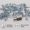 SKIR'CO (300 Pieces) Galvanised Steel Wood Screws 3.0 x 16mm