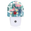 Uiaoiais Night Light Plug into Wall with Flamingo and Palm