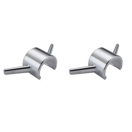 DOITOOL 2Pcs Shower Rod Towel Hook Shower Rod Accessories for Hanging Towels, Bathrobes and Loofahs