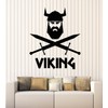 Large Vinyl Wall Decal Warrior Viking Weapons Middle Ages Decor