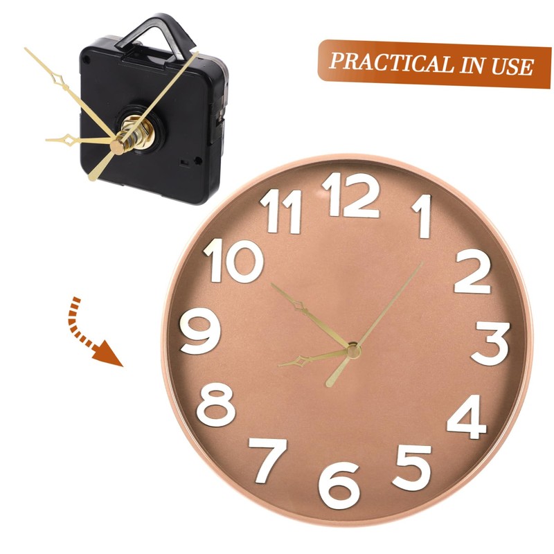 TEHAUX 1Set DIY Wall Clock Movement Mechanism Kit Silent Clock